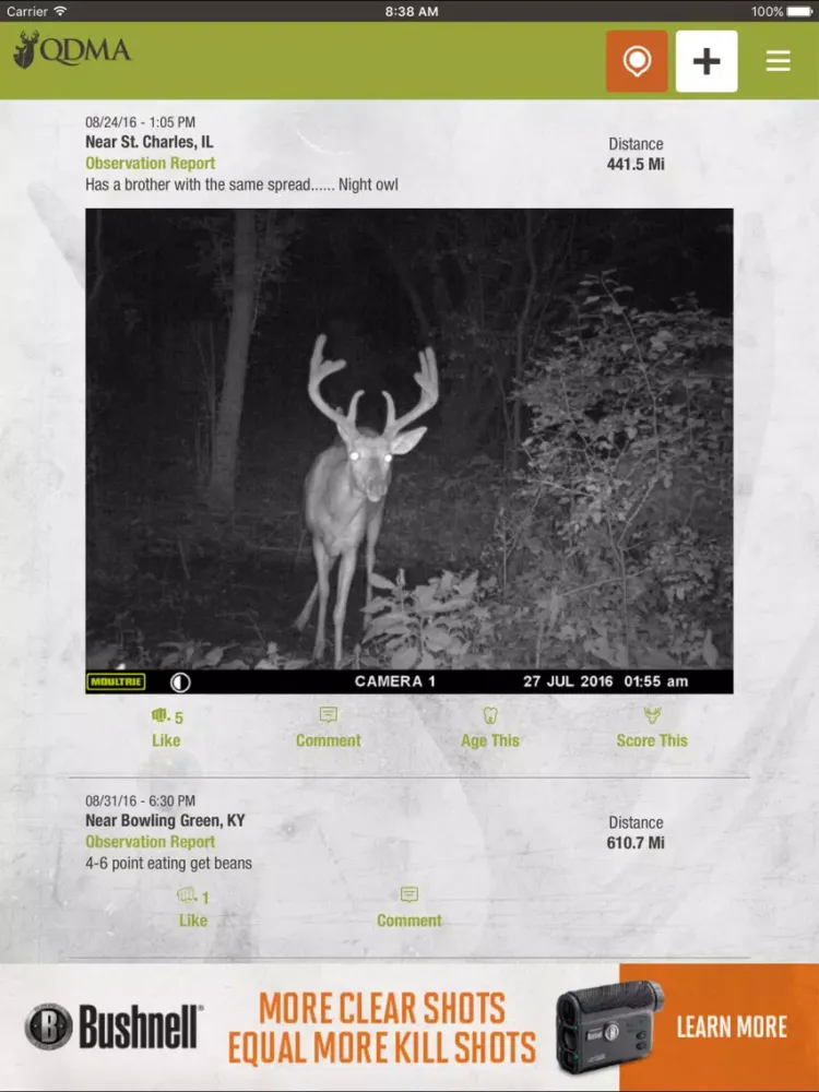 Capturas de pantalla de QDMA Deer Tracker - Deer Hunting iPad 