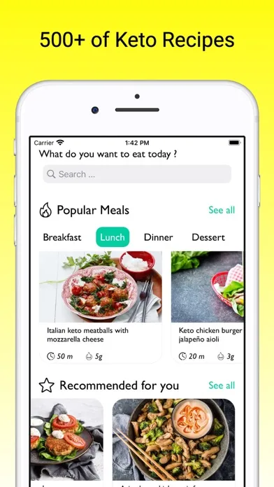Keto Diet Meal Plans应用截图