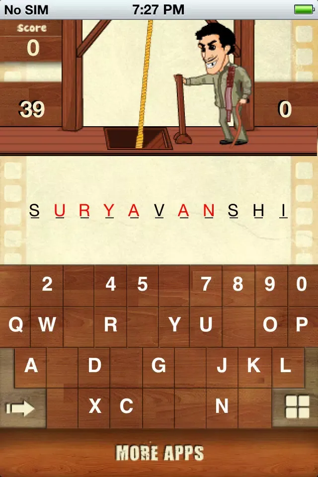 Hangman Bollywood For iPhone Screenshots