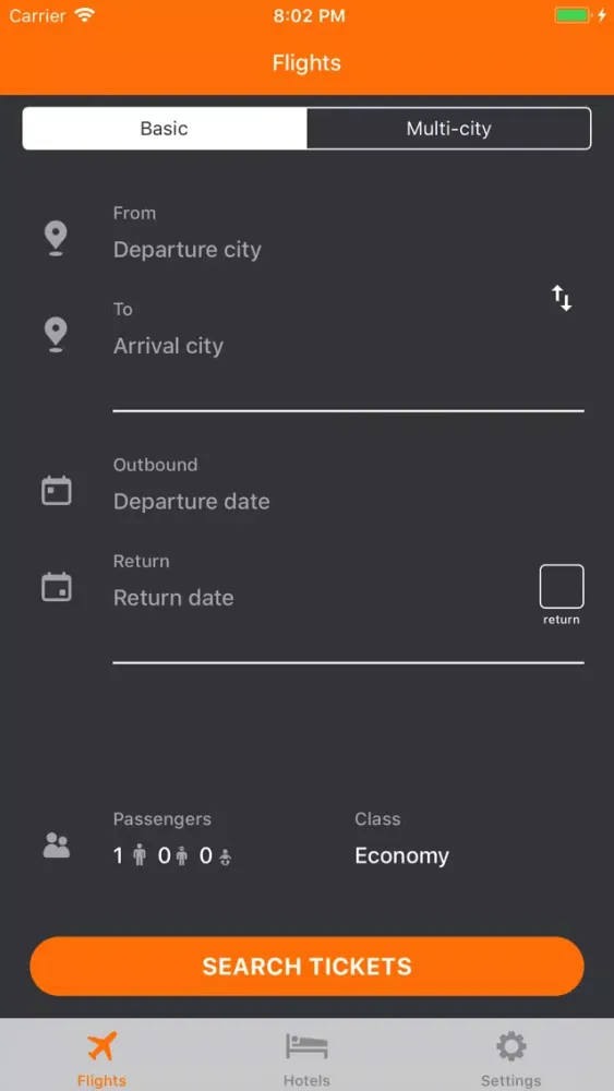 Captures d'écran de SAFR - cheap flights and hotel