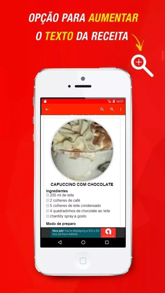 Receitas de Café e Capuccino سکرین شاٹس