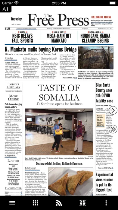 Mankato Free Press Screenshots