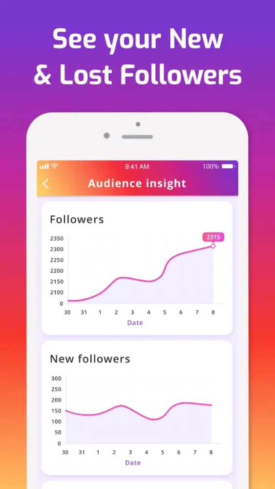Ảnh chụp màn hình của iMetric Analyzer for Instagram