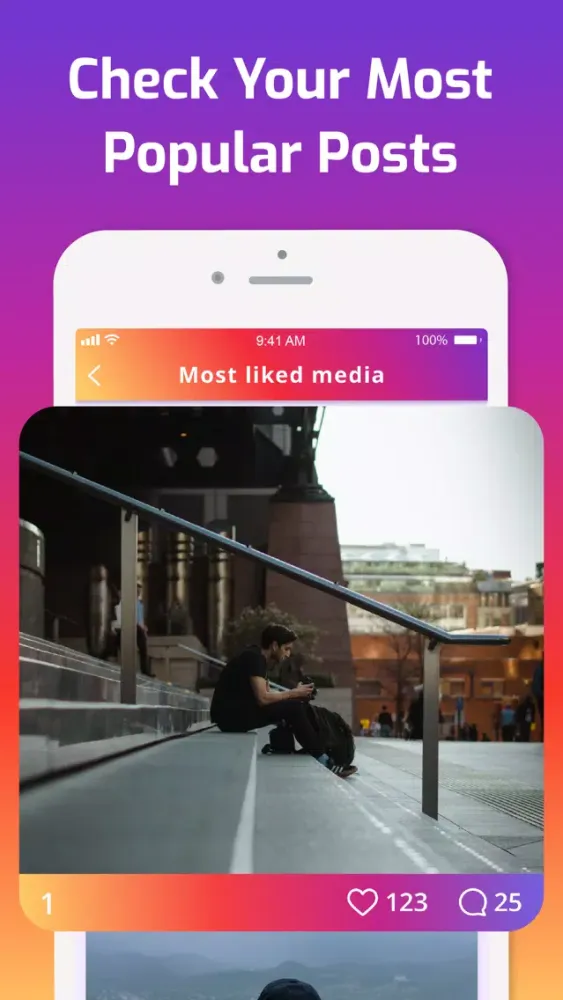 Ảnh chụp màn hình của iMetric Analyzer for Instagram