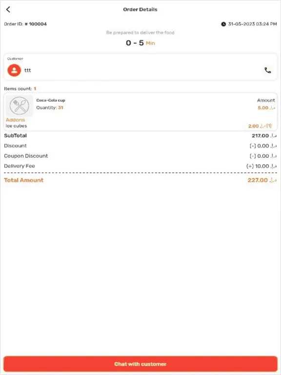 Ảnh chụp màn hình của Elagto Delivery iPad 
