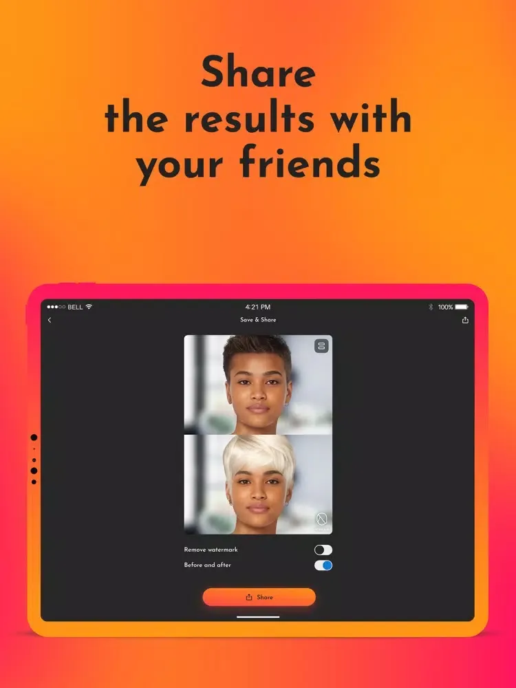 Tangkapan skrin Hairstyle & Haircut Try On iPad 