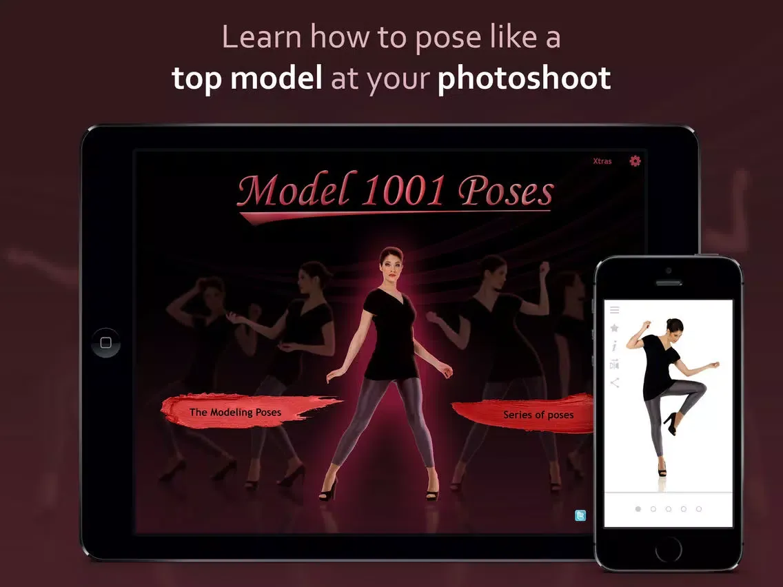 Model 1001 Poses iPad  Screenshots