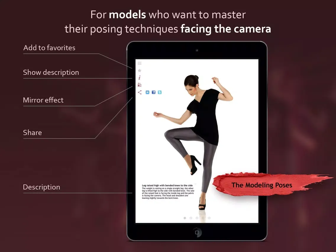 Model 1001 Poses iPad  Screenshots