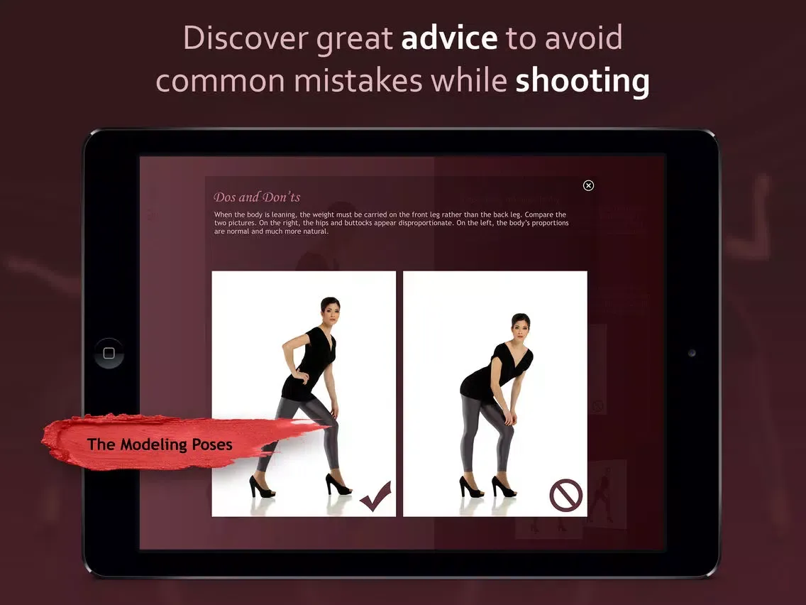 Model 1001 Poses iPad  Screenshots