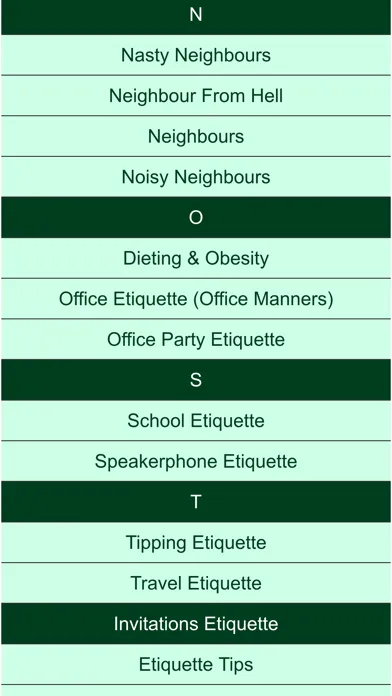 manner and etiquettes应用截图