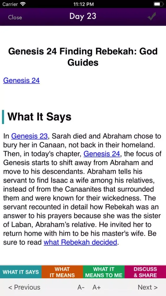 Tangkapan skrin Epic Bible Story