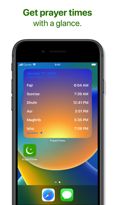 Tangkapan skrin Islamic Prayer Times & Qibla