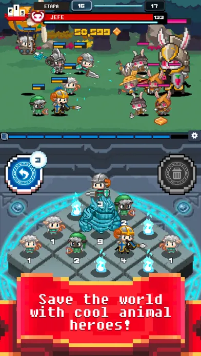 Captures d'écran de Heroes Battle 2048