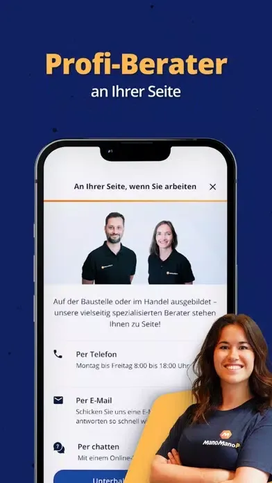 Zrzuty ekranu ManoMano Pro