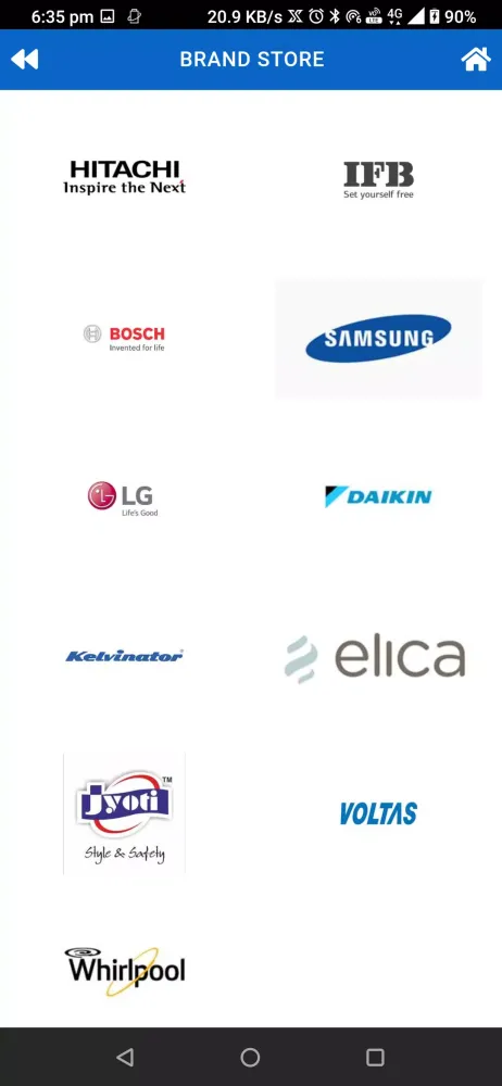 Screenshot di Manomay Electronics