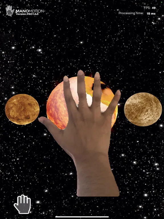 ManoMotion Hand Occlusion iPad  Screenshots