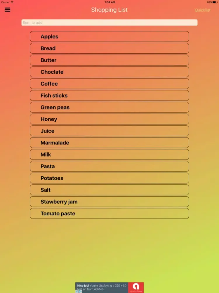 S T List iPad 應用截圖