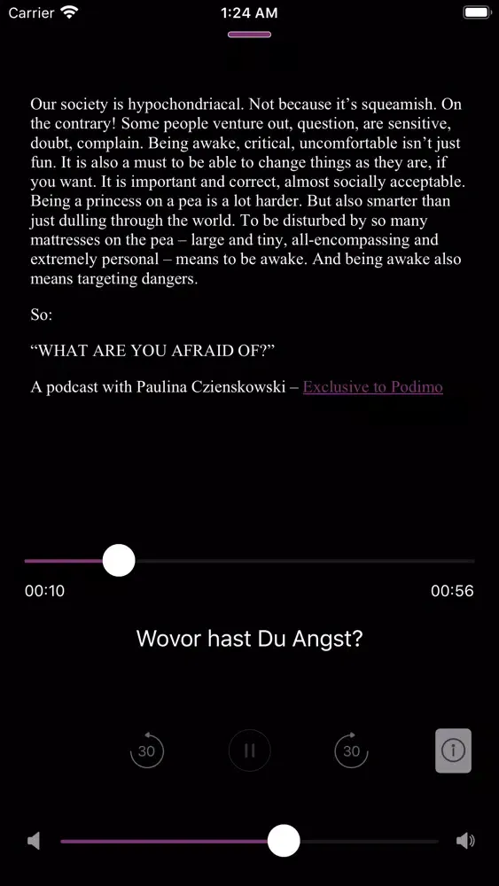 Tangkapan layar PODCAST.EINS
