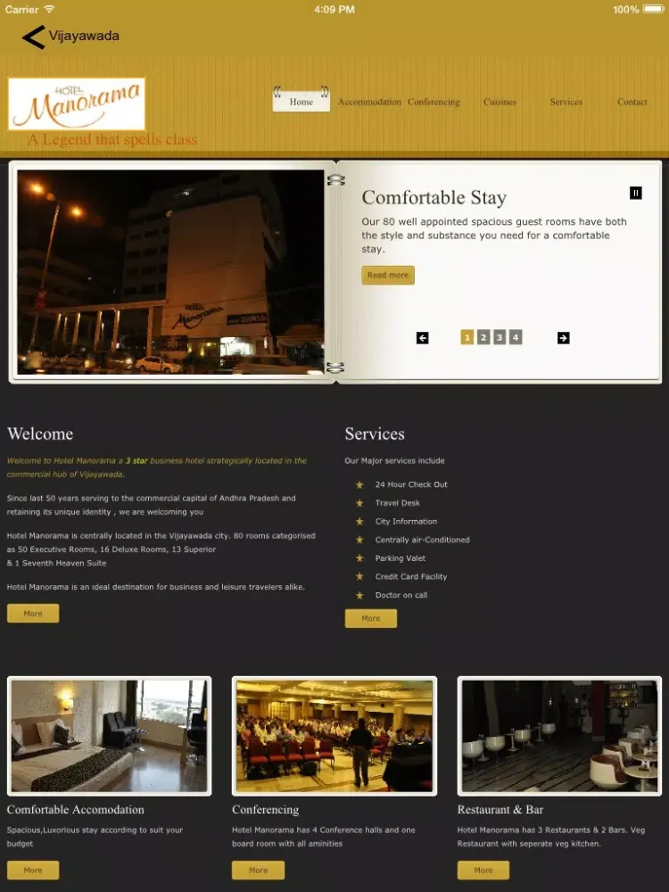 Скриншоты Hotel Manorama iPad 