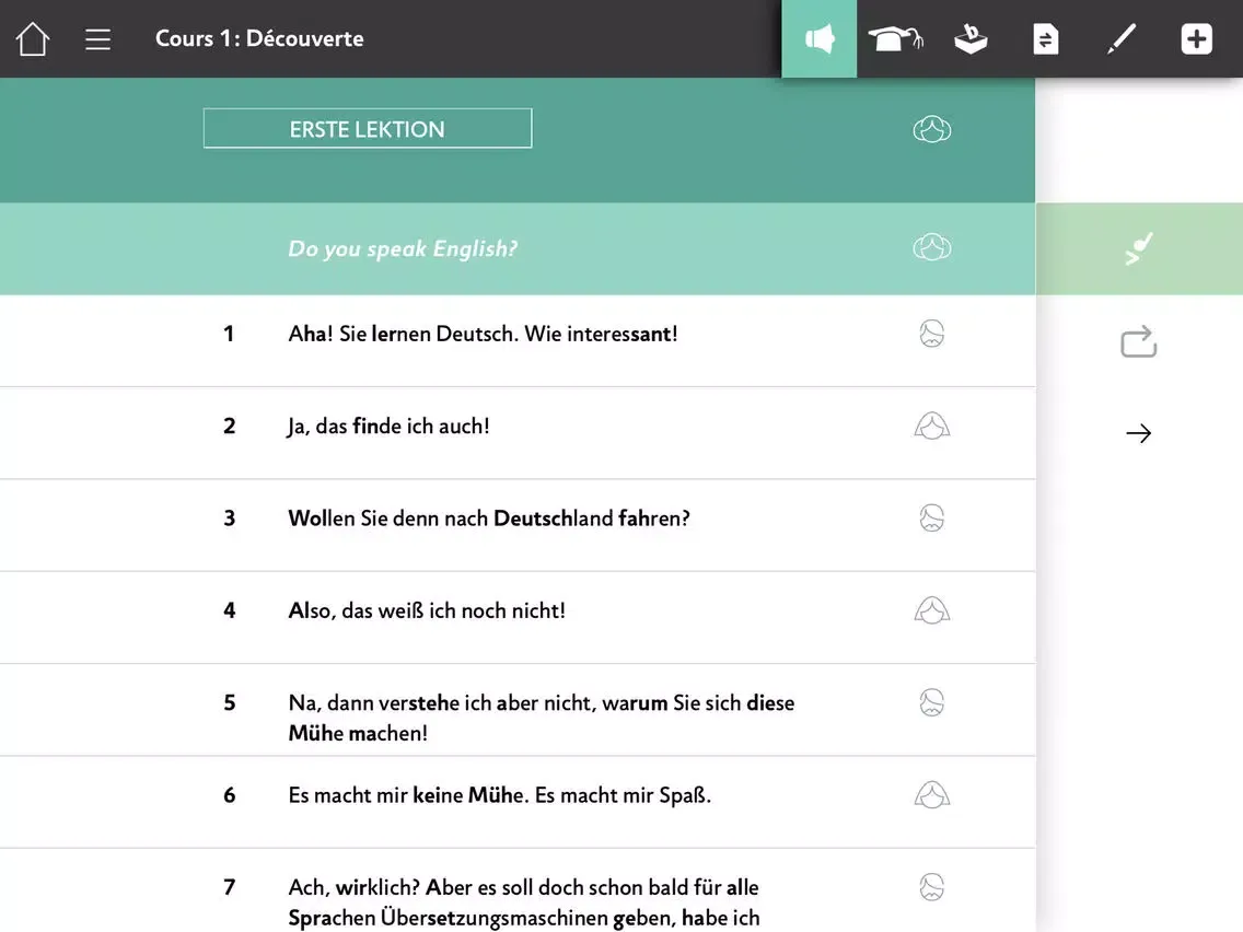 Assimil Perf. Allemand iPad  Screenshots