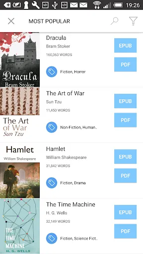 Bookari Ebook Reader Premium Ekran Görüntüleri
