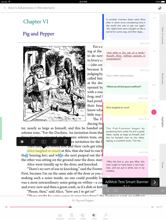 Bookari Ebook Reader iPad  Screenshots