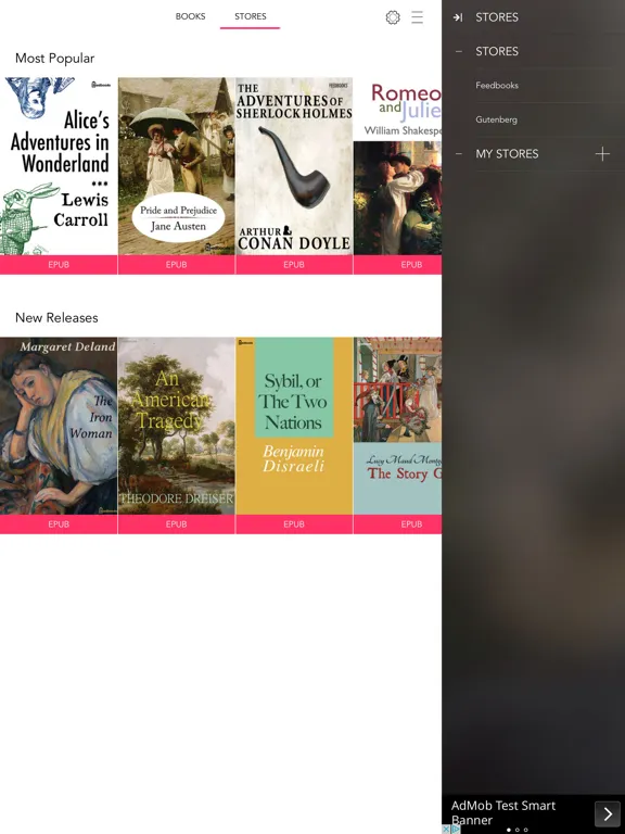 Bookari Ebook Reader iPad  Screenshots