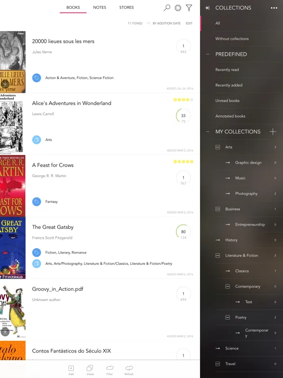 ภาพหน้าจอของ Bookari Ebook Reader Premium iPad 