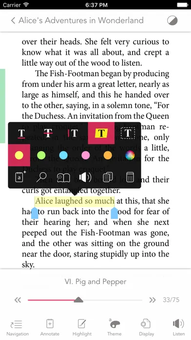 ภาพหน้าจอของ Bookari Ebook Reader Premium