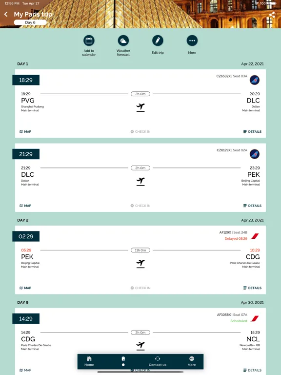 Amex GBT Lawyers Travel iPad  Screenshots