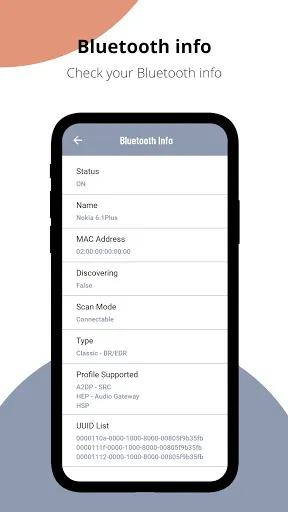 Tangkapan layar Bluetooth Device Manager