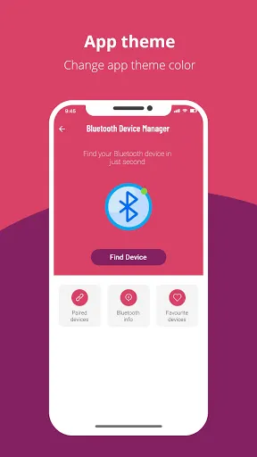 Tangkapan layar Bluetooth Device Manager