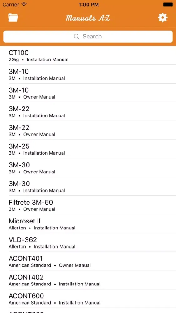Скриншоты HVAC Thermostats by Manuals A to Z