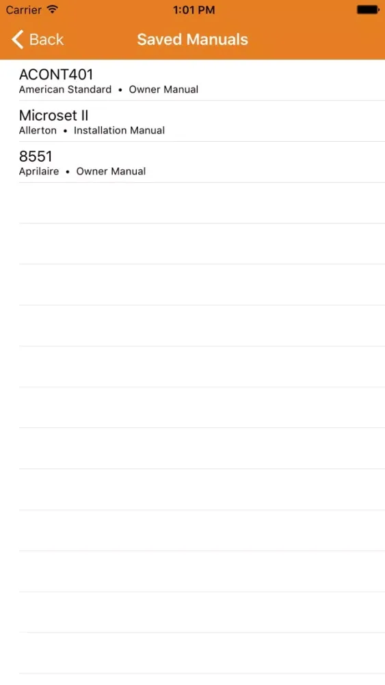 Скриншоты HVAC Thermostats by Manuals A to Z