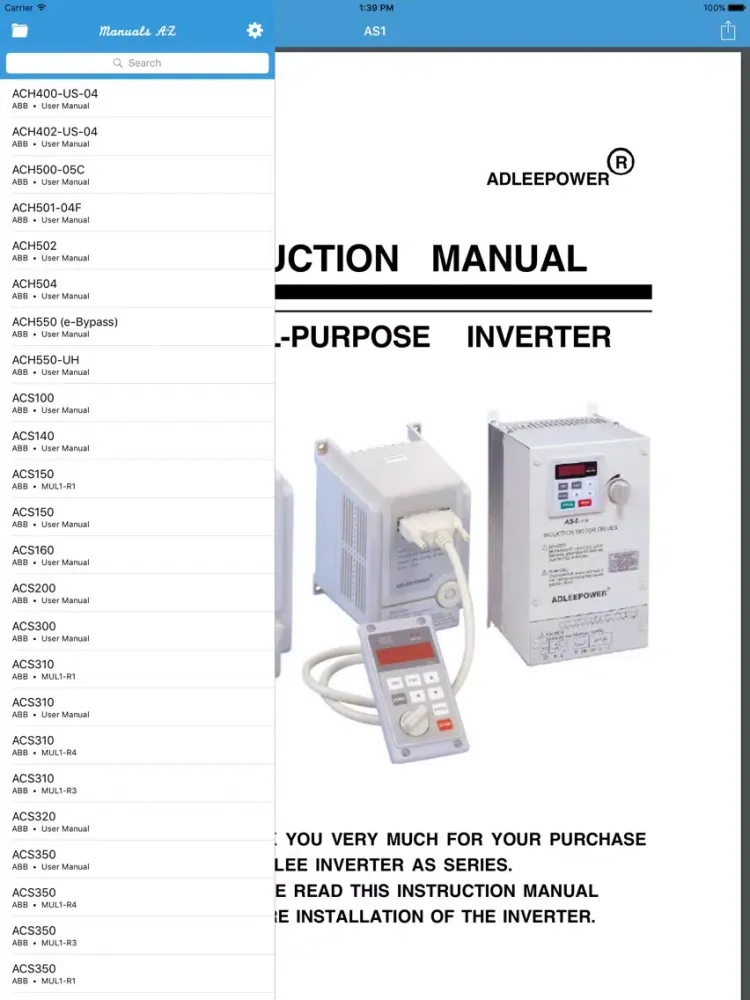 HVAC VFD by Manuals A to Z iPad  スクリーンショット