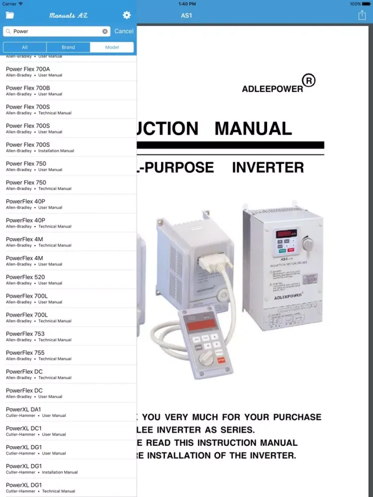 HVAC VFD by Manuals A to Z iPad  スクリーンショット