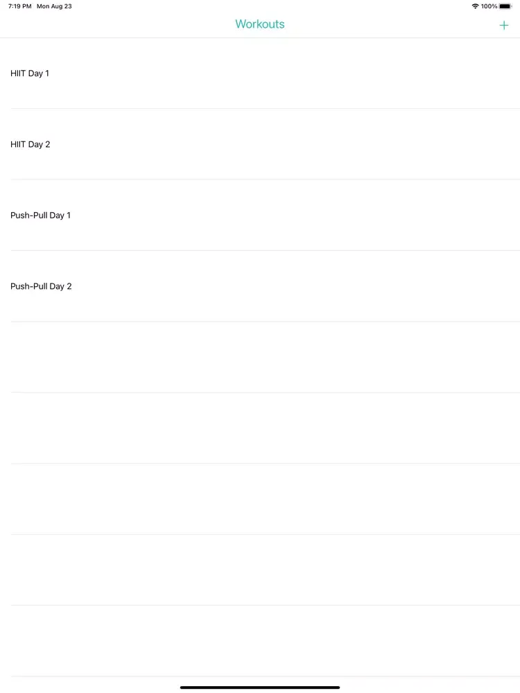 Workout Logger for Watch iPad  Screenshots