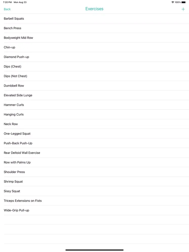 Workout Logger for Watch iPad  Screenshots