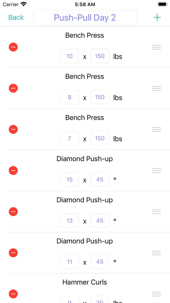 Workout Logger for Watch Screenshots
