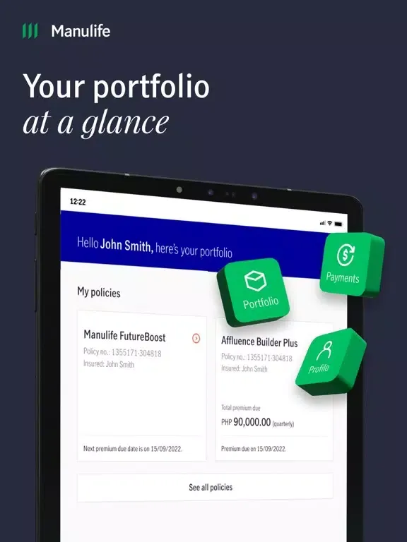 Capturas de pantalla de PH Manulife Online iPad 