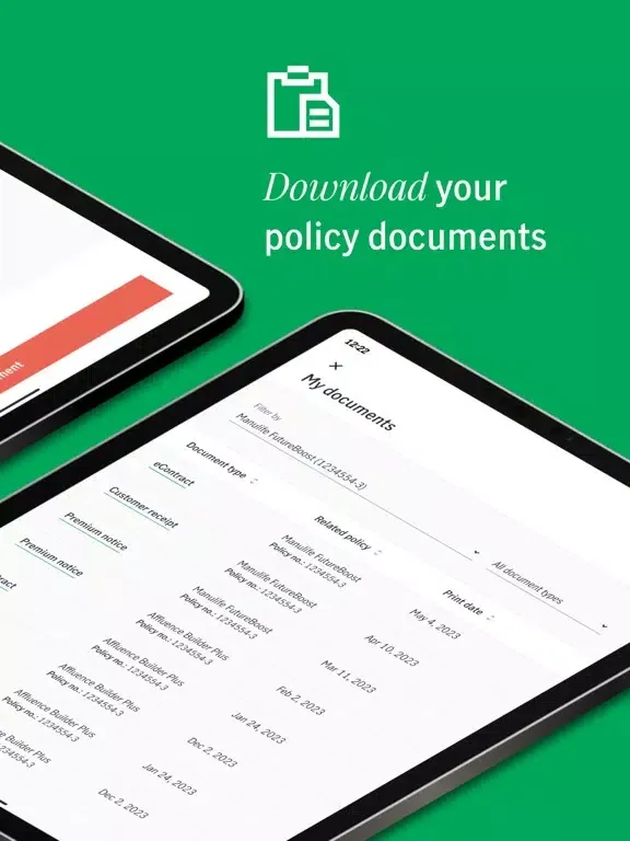 Capturas de pantalla de PH Manulife Online iPad 