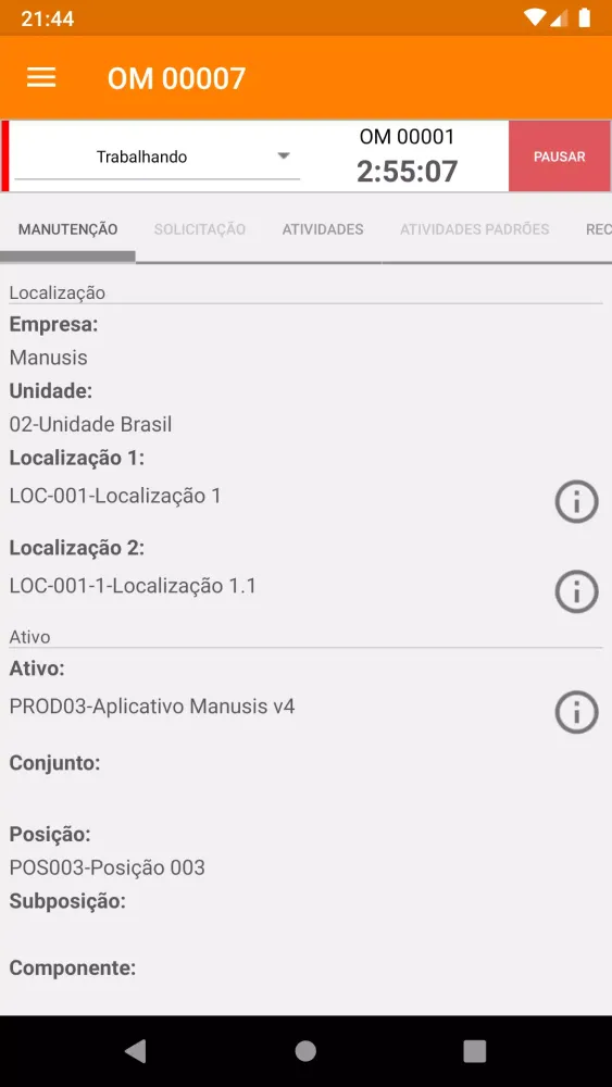 Manusis Mobile Screenshots