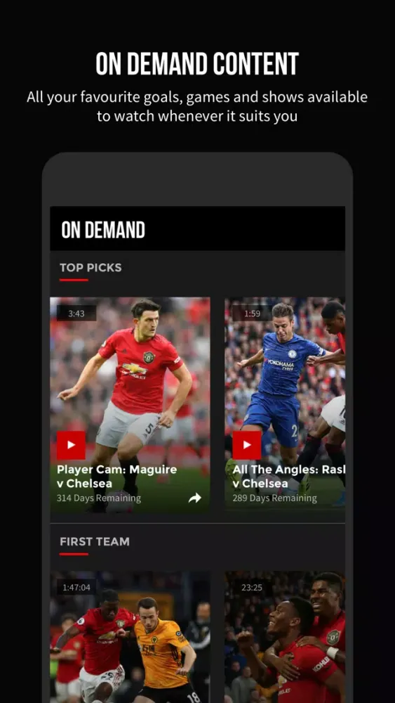 Tangkapan skrin MUTV - Manchester United TV
