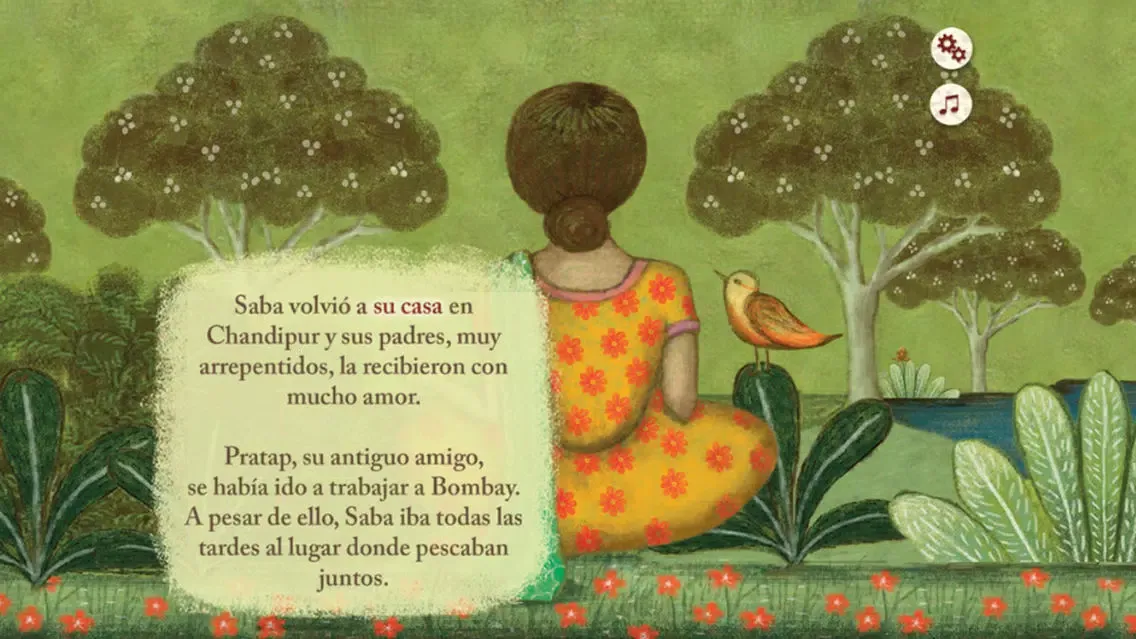 ภาพหน้าจอของ Saba de Rabindranath Tagore