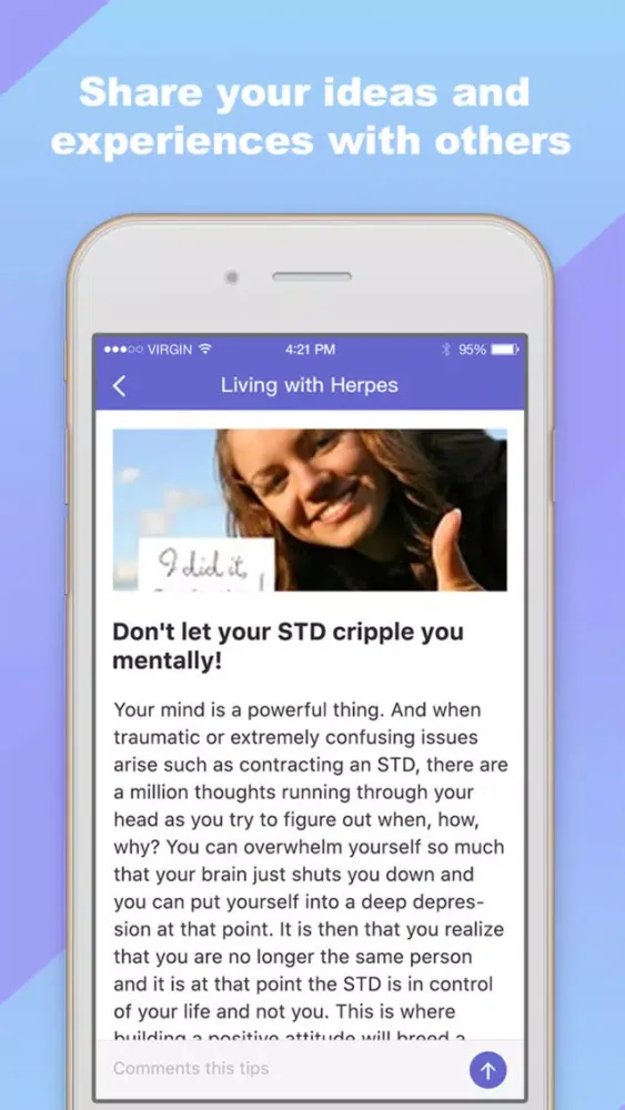 Captures d'écran de Herpes help & Support