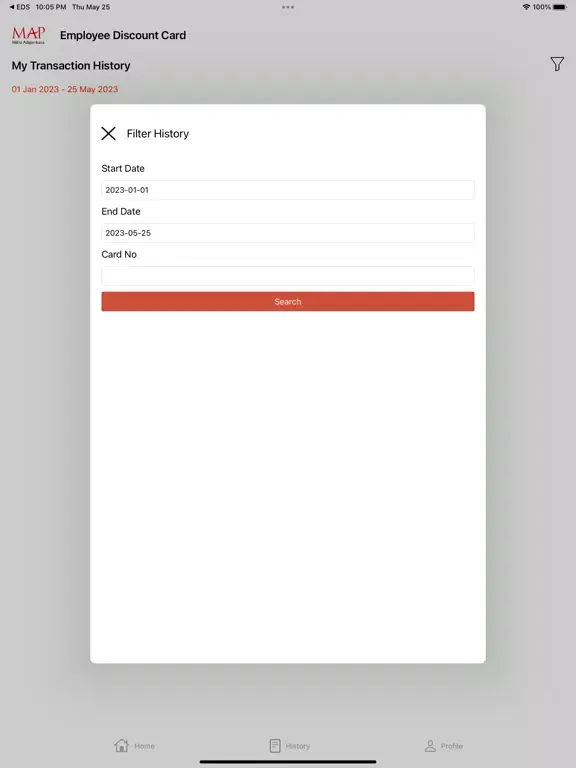 Zrzuty ekranu MAP EDS Overseas iPad 