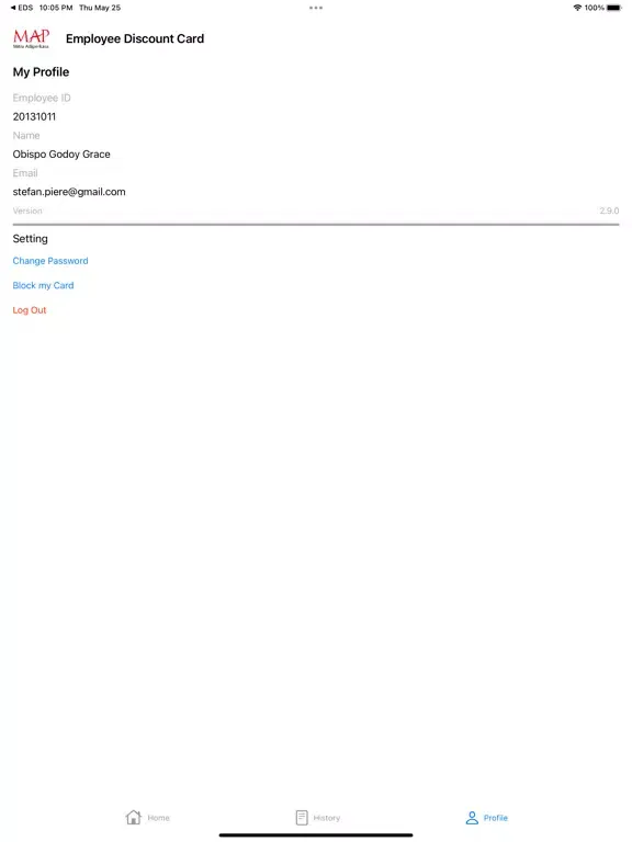 Zrzuty ekranu MAP EDS Overseas iPad 