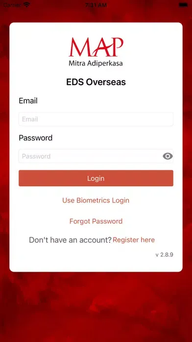 Zrzuty ekranu MAP EDS Overseas