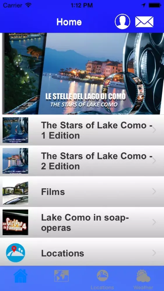 Tangkapan skrin Le stelle del Lago di Como