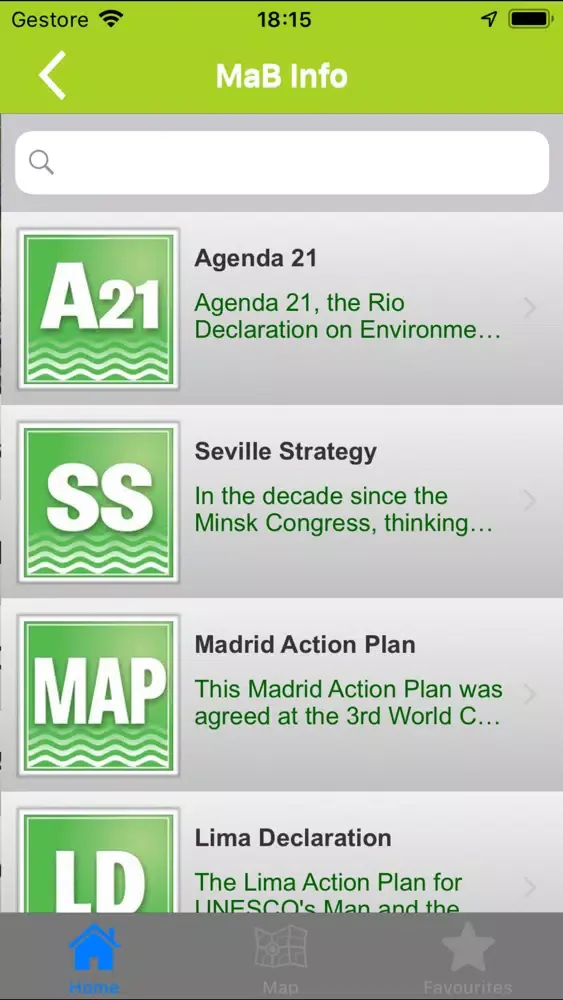 Capturas de tela do Marico Biosphere Info App